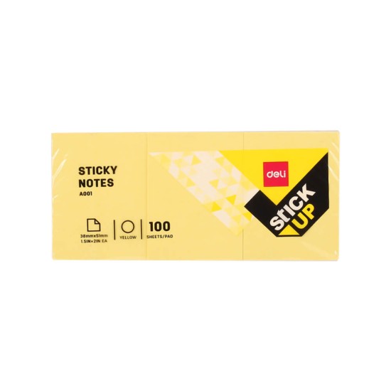 Deli Sticky Notes Yapışkanlı Not Kağıdı 38x51 mm 100 Sayfa A00153 Deli Sticky Notes Yapışkanlı Not Kağıdı 38x51 mm 100 Sayfa A00153